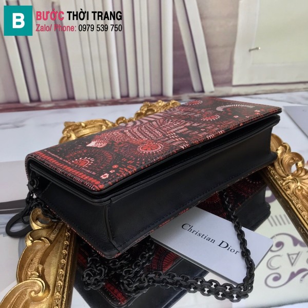 Túi xách Dior Wallet On Chain siêu cấp da cừu màu 3 size 22 cm