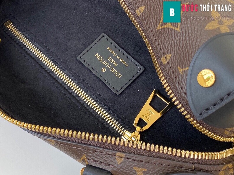 Túi xách LV Louis Vuitton Petite malle souple siêu cấp màu nâu size 20 cm - M45571