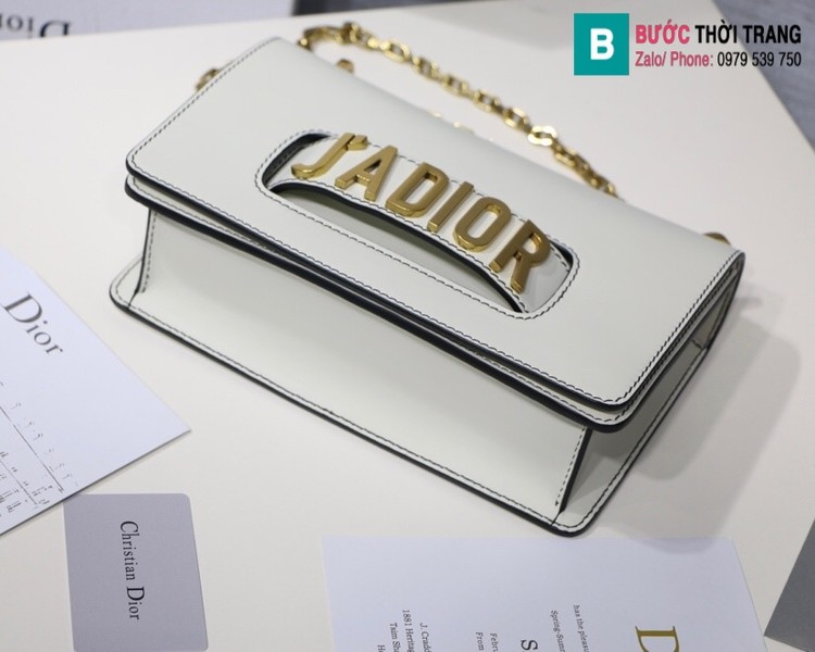 Túi xách Dior J'adior siêu cấp da trơn màu trắng size 25cm 