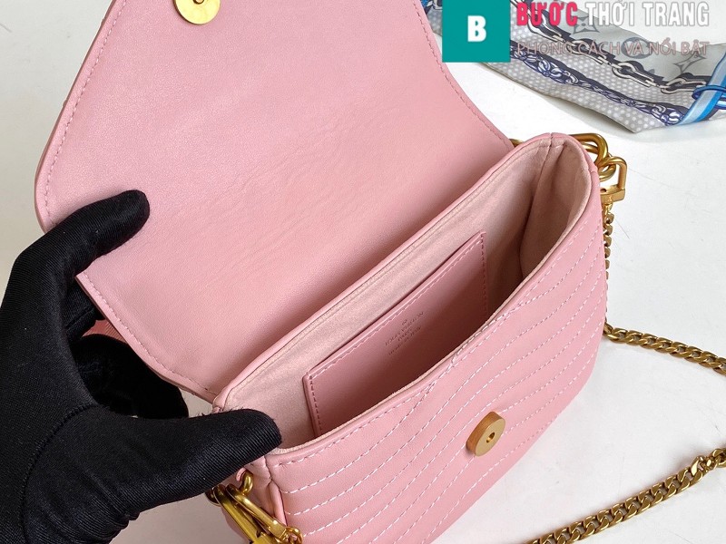 Túi xách LV Louis Vuitton New wave Multi-Pochete siêu cấp màu hồng size 19cm - M56466