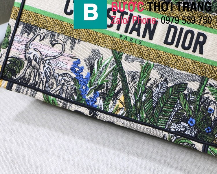 Túi xách Dior Book Tote siêu cấp chất liệu vải casvan màu 9 size 36.5cm - M1286