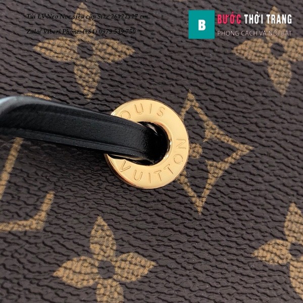 Túi xách LV Louis Vuitton Neo Noe siêu cấp dây màu đen size 26cm - M44020