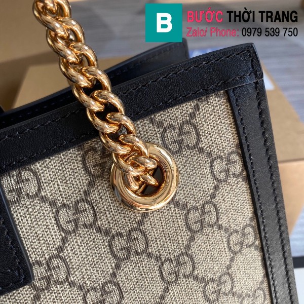 Túi xách Gucci Padlock GG small shoulder bag siêu cấp viền đen size 26 cm - 498156