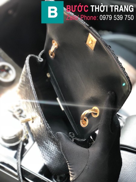 Túi xách Chanel mẫu mới siêu cấp da trăn màu 6 size 22cm 