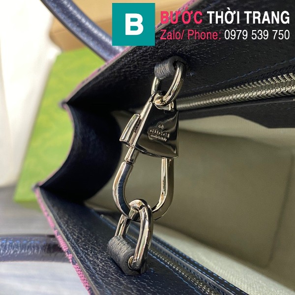 Túi xách Gucci small tote bag siêu cấp casvan màu tím size 31cm - 659983