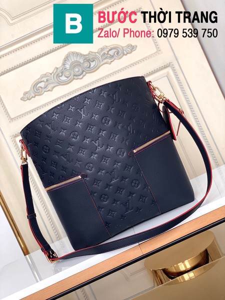 Túi xách LV Louis Vuitton Melie siêu cấp da bò màu xanh đen size 31cm - M44014