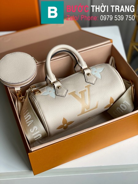 Túi xách Louis Vuitton Papillon BB siêu cấp da Monogram màu trắng size 20cm - M45708