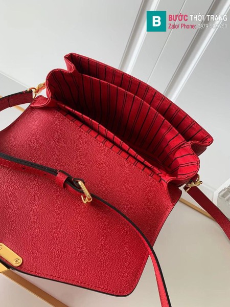 Túi Louis Vuitton Pochette Mettis siêu cấp màu đỏ size 25 cm - M41487 