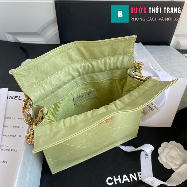 Túi xách Chanel Shopping Bag siêu cấp da cừu size 22cm xanh cốm - AS2169
