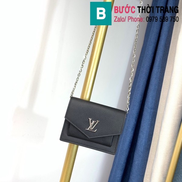 Túi xách LV Loius Vuitton Mini Mylockme siêu cấp da bê màu đen size 13cm - M69204 da bê màu đen size 13cm - M69204