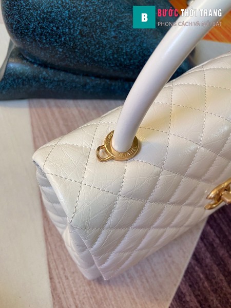 Túi xách Chanel Coco siêu cấp màu trắng size 29 cm - A92992