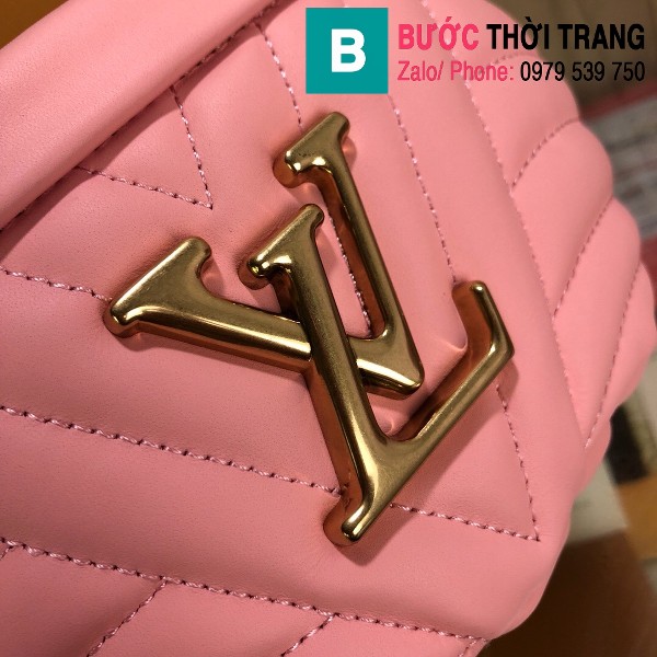 Túi Louis Vuitton New Wave Bumbag siêu cấp da bê màu hồng size 22.5 cm - M53750