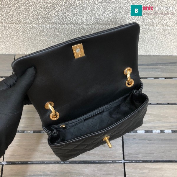 Túi xách Chanel Ohanel siêu cấp màu đen size 25 cm - AS2044