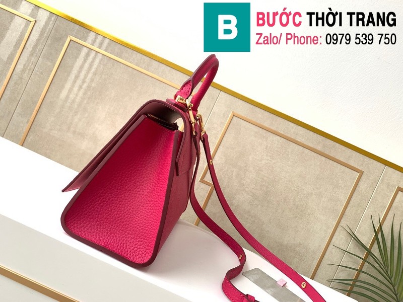 Túi LV Louis Vuitton Twist One Handle siêu cấp da Taurillon màu hồng size 25cm - M57093
