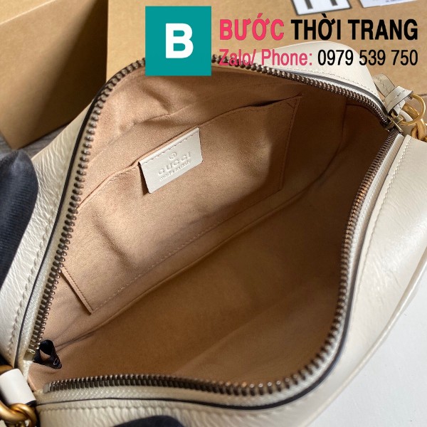 Túi xách Gucci Marmont small matelassé shoulder bag siêu cấp màu trắng size 24cm - 447632
