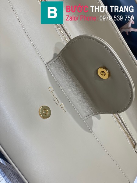 Túi xách Dior Small Diordouble Bag siêu cấp da bê màu xám size 22cm - 6842