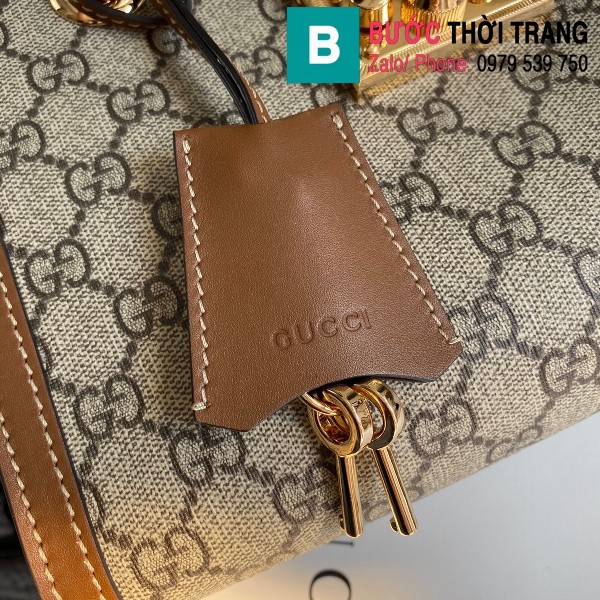 Túi xách Gucci Padlock GG small shoulder bag siêu cấp viền nâu size 26 cm - 498156