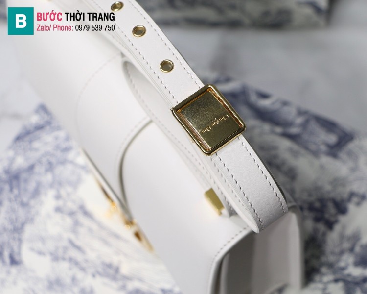 Túi xách Dior 30 Montaigne siêu cấp da bê màu trắng size 24 cm