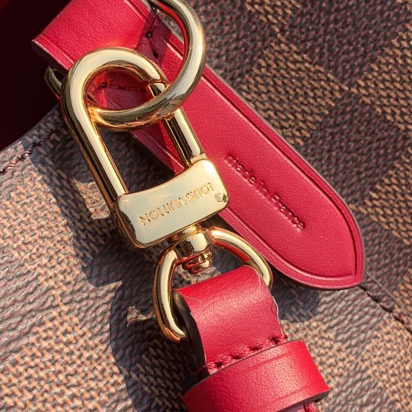 Túi xách LV Louis Vuitton Neo Noe siêu cấp caro màu đỏ size 26cm - N40214