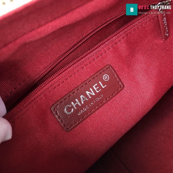 Túi xách Chanel Gabrielle hobo bag siêu cấp màu trắng đen size 28cm - 93824