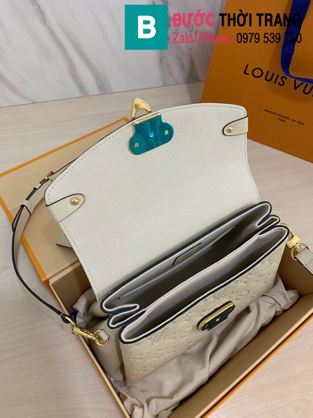Túi xách Louis Vuitton Georges BB siêu cấp màu trắng ngà size 27.5 cm - M53943