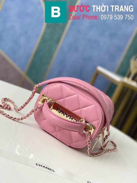 Túi xách Chanel Vantity Case siêu cấp da lambkin màu hồng size 24 cm - 1626