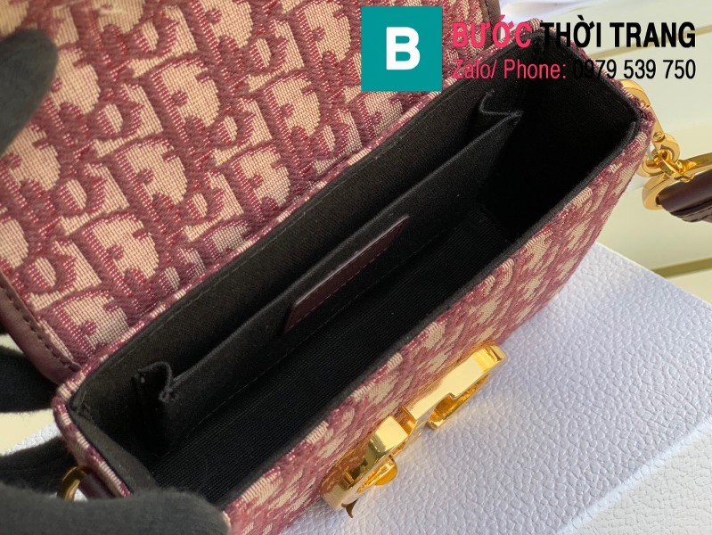 Túi xách Dior Mini Box 30 Montaige siêu cấp da bê màu đỏ size 17.5cm 