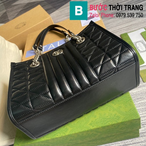 Túi xách Gucci chain bag siêu cấp mẫu mới màu đen size 26.5cm - 691483