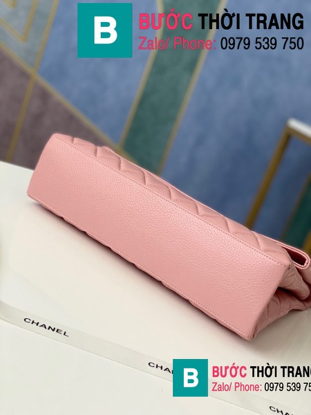 Túi đeo chéo Chanel Bag siêu cấp da cừu màu hồng size 32cm - 7095
