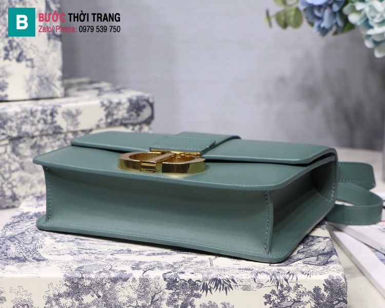 Túi xách Dior 30 Montaigne siêu cấp da bê màu xanh size 24 cm