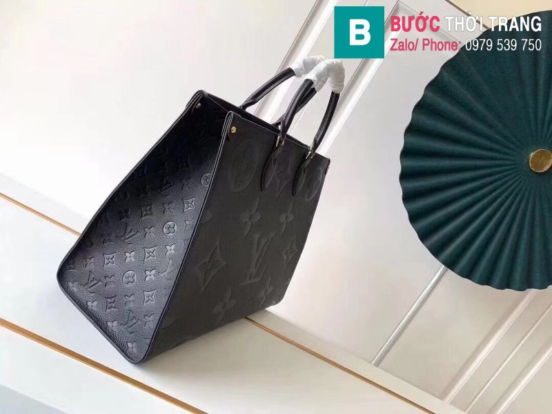 Túi Louis Vuitton Bag Virgil Aboh Onthego siêu cấp màu đen size 41 cm - M44925