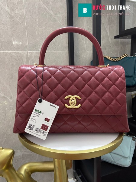 Túi xách Chanel Coco siêu cấp màu đỏ đô size 29 cm - A92992