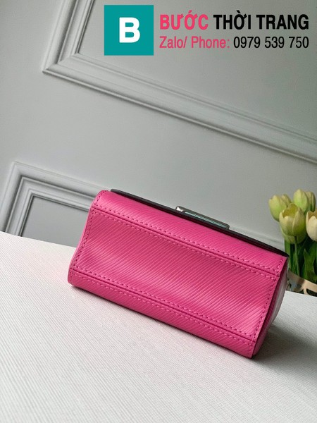 Túi xách Louis Vuitton Twist Mini siêu cấp màu hồng size 15.5 cm - M56120