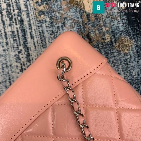 Túi xách Chanel Gabrielle Backpack siêu cấp màu hồng size 24cm - A94485