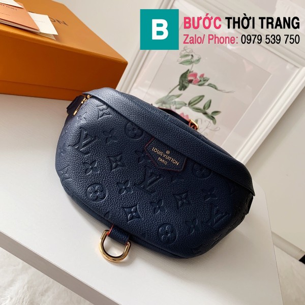 Túi xách LV Louis Vuitton Bumbag siêu cấp da monogram màu xanh đen size 23cm - M44812