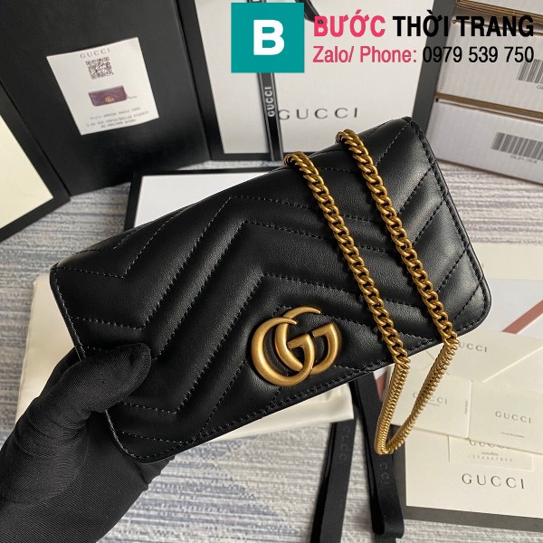 Túi xách Gucci Marmont mini bag siêu cấp màu đen size 18 cm – 488426 – Túi  xách cao cấp, những mẫu túi siêu cấp, like authentic cực đẹp
