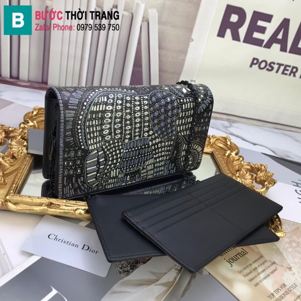  Túi xách Dior Wallet On Chain siêu cấp da cừu màu 4 size 22 cm