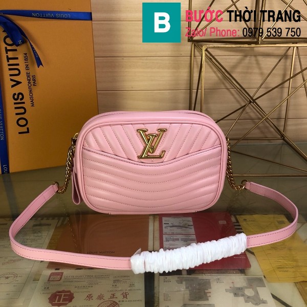 Túi xách Louis Vuitton New Wave siêu cấp da bê màu hồng size 21.5 cm - M53683