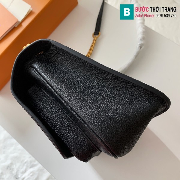 Túi Louis Vuitton Grained Calf Leather siêu cấp màu đen size 23 cm - M57073