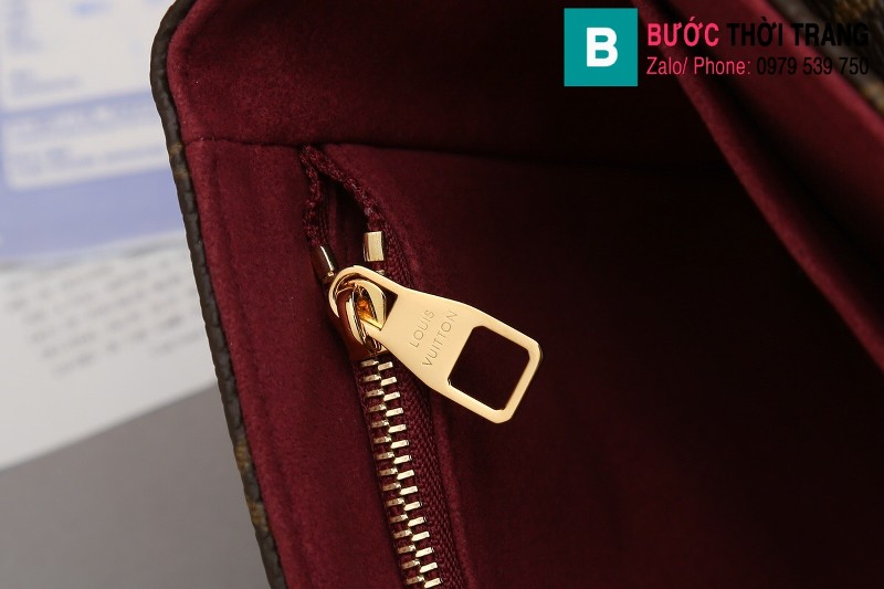 Túi xách Louis Vuitton Saint-Placide siêu cấp màu nâu size 25 cm - M43715