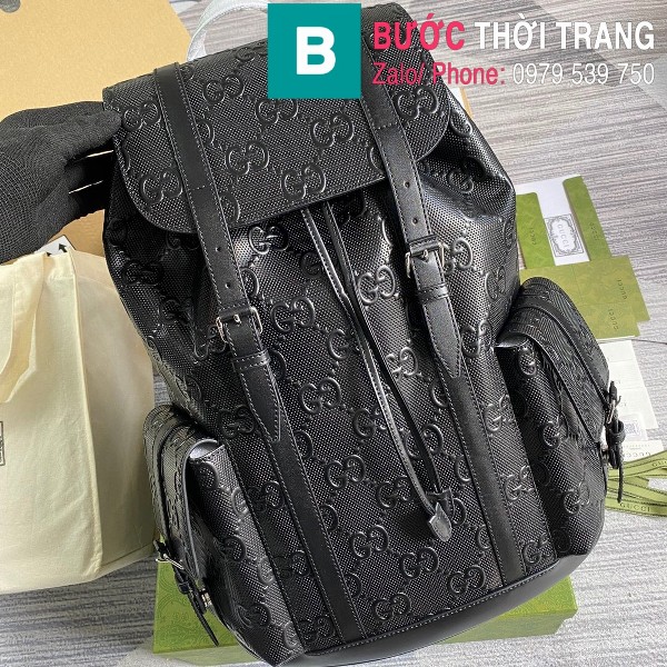 Túi ba lô Gucci bag siêu cấp da bê màu đen size 34cm - 625770 