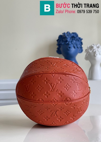 Túi xách Louis Vuitton Lvxnba Ball in basket siêu cấp da bê màu cam đất size 30cm - M57974