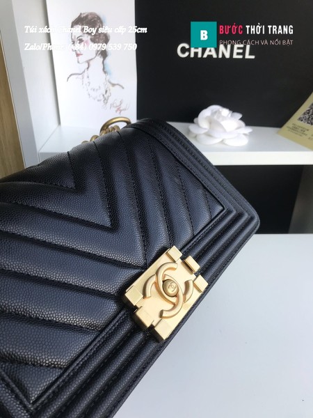 Túi Xách Chanel Boy Siêu Cấp Vân V 