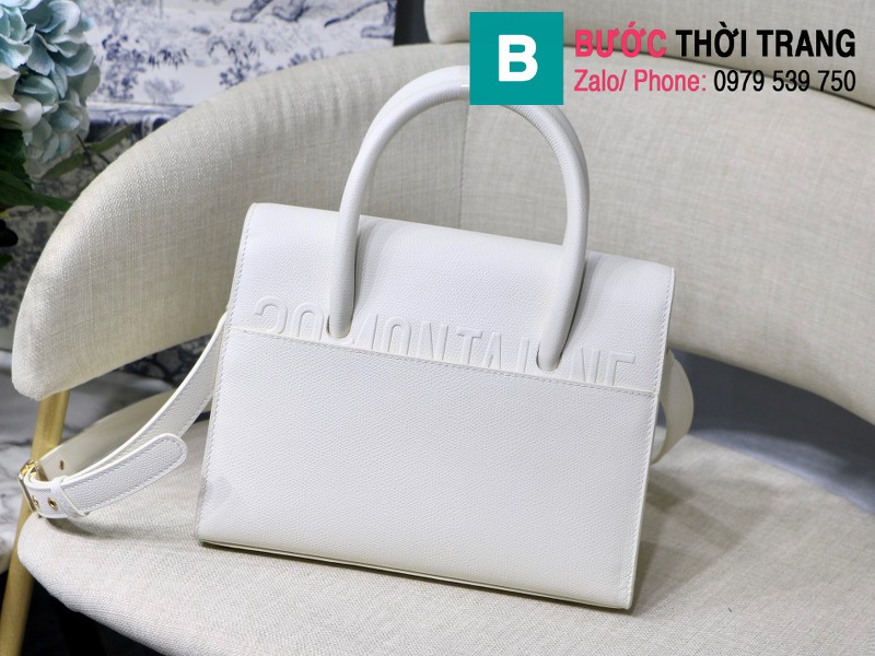 Túi xách Dior St. Honoré Bag siêu cấp da bê màu trắng size 25cm 