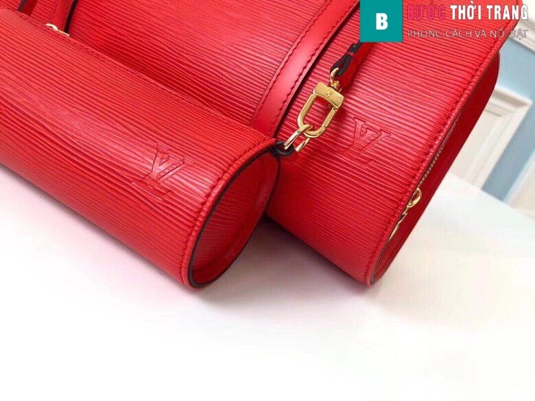 Túi xách LV Louis Vuitton Epi Soufflot Shoulder Bag siêu cấp màu đỏ size 30 cm - M52222 