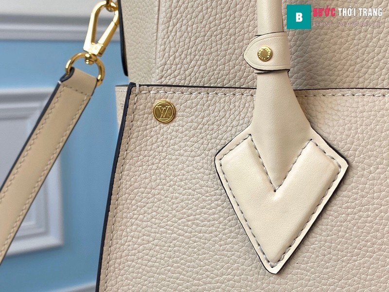 Túi xách LV Louis Vuitton On my side siêu cấp màu be xám size 30.5 cm - M55802