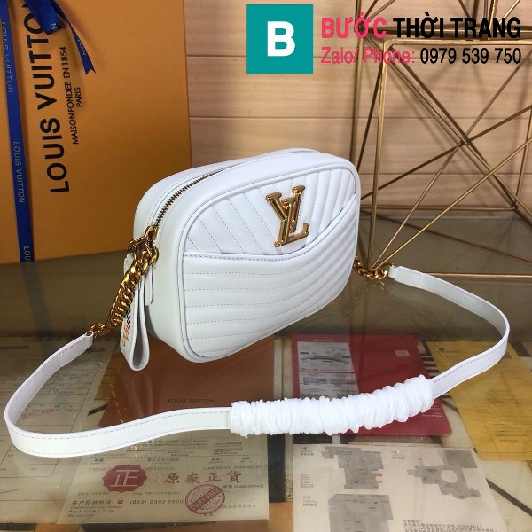 Túi xách Louis Vuitton New Wave siêu cấp da bê màu trắng size 21.5 cm - M53683