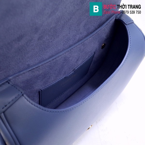 Túi xách Dior bobby siêu cấp da bê màu xanh denim size 18 cm 