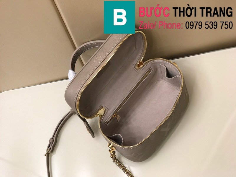 Túi xách Louis Vuitton Vanity Bag PM siêu cấp da bò màu nâu size 19cm - M45598