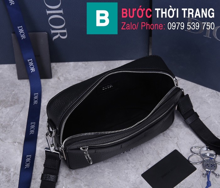 Túi xách Dior Homme Mens Bag siêu cấp da bê màu đen 1 size 22cm - 93307
